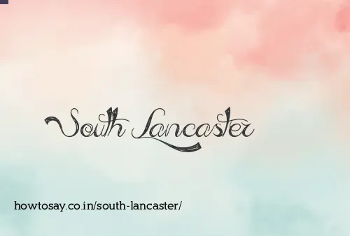 South Lancaster