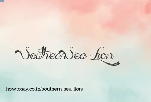 Southern Sea Lion