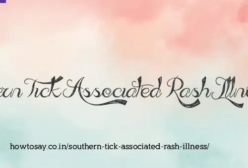 Southern Tick Associated Rash Illness