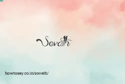 Sovath