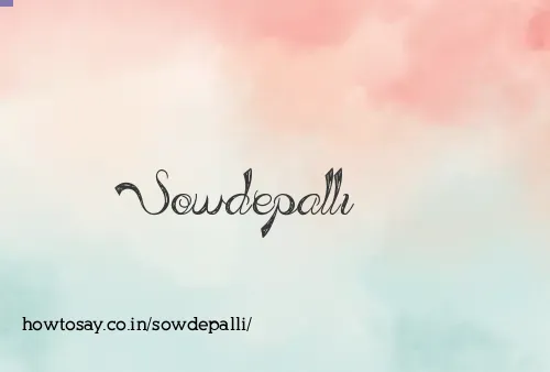 Sowdepalli