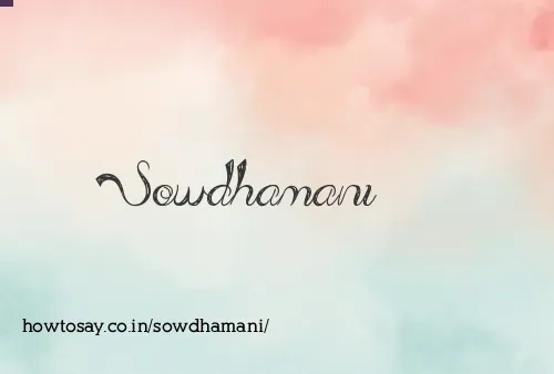 Sowdhamani