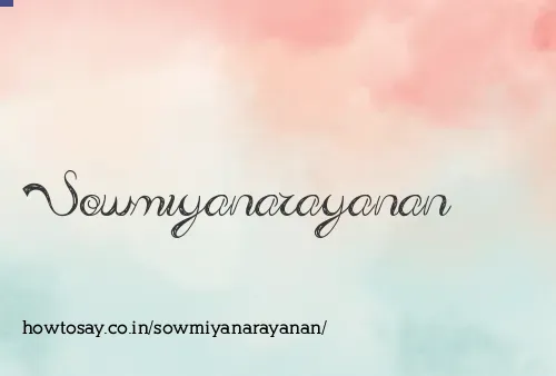 Sowmiyanarayanan