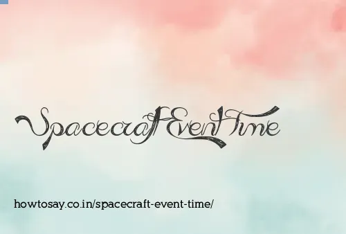Spacecraft Event Time