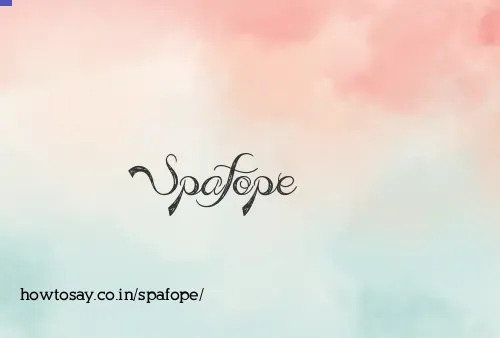 Spafope