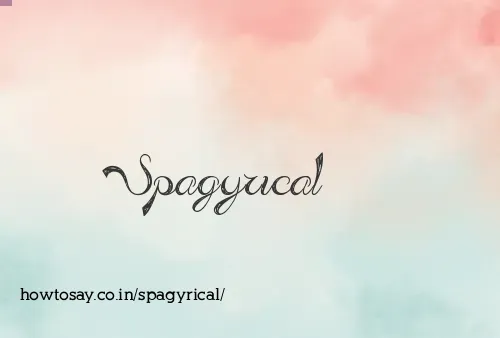 Spagyrical