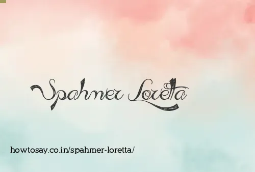 Spahmer Loretta