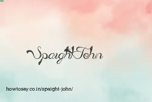 Spaight John