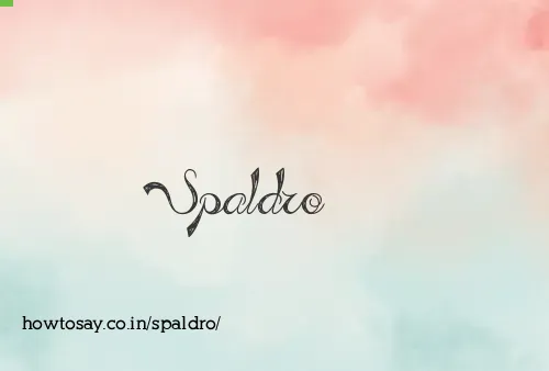 Spaldro