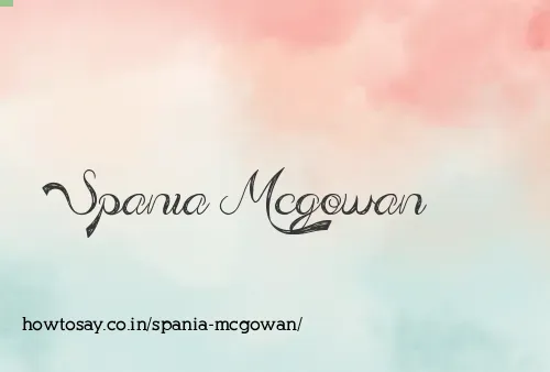 Spania Mcgowan