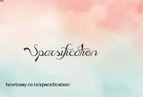 Sparsification
