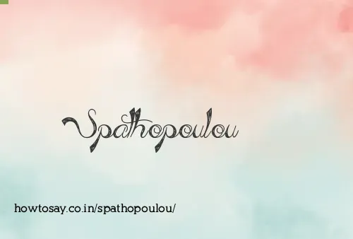 Spathopoulou