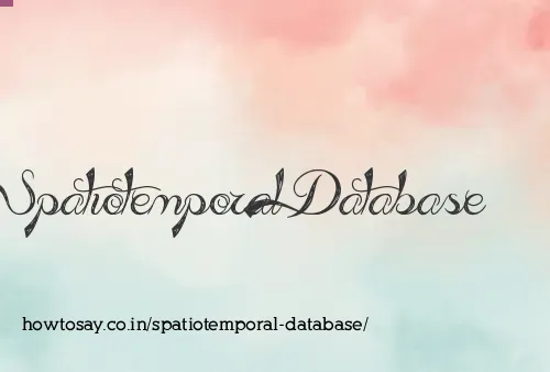 Spatiotemporal Database