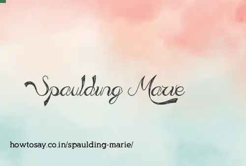 Spaulding Marie