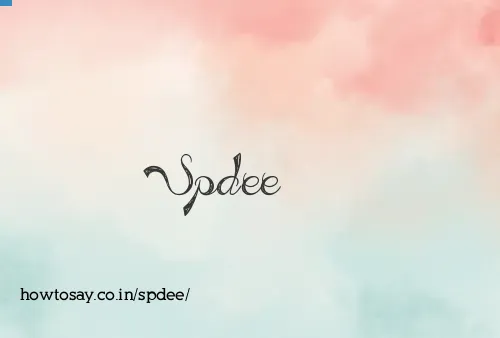 Spdee