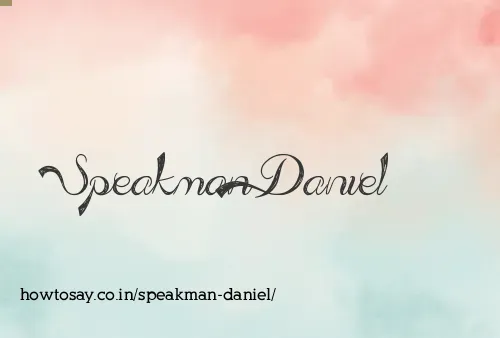 Speakman Daniel