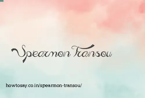Spearmon Transou