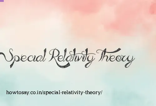 Special Relativity Theory