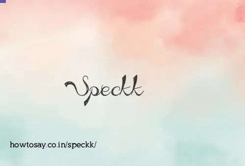 Speckk