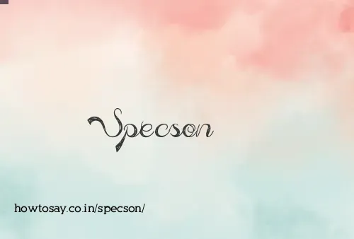 Specson