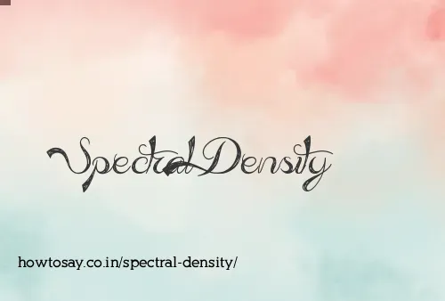 Spectral Density