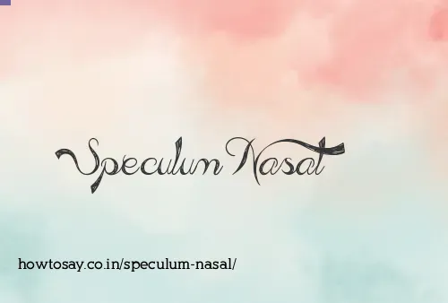 Speculum Nasal