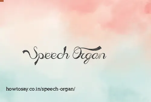 Speech Organ