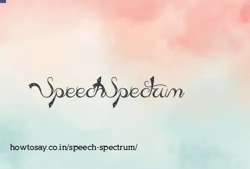 Speech Spectrum
