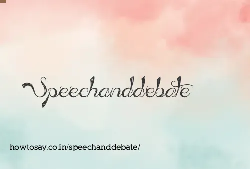 Speechanddebate