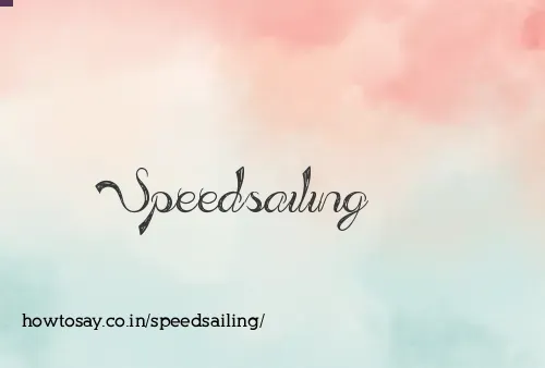 Speedsailing