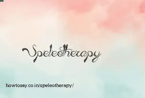 Speleotherapy