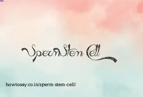 Sperm Stem Cell