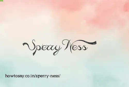 Sperry Ness