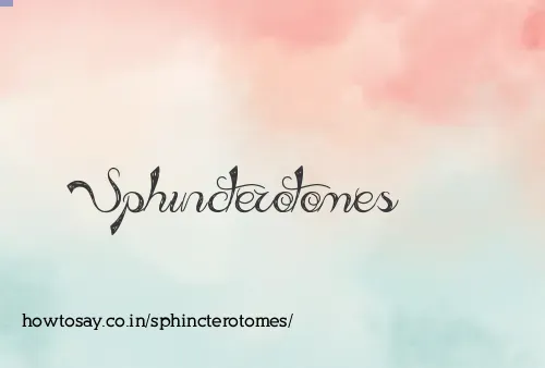 Sphincterotomes