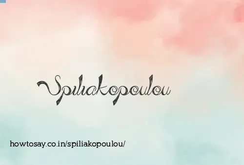 Spiliakopoulou