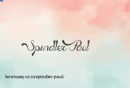 Spindler Paul