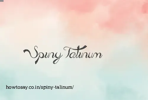 Spiny Talinum