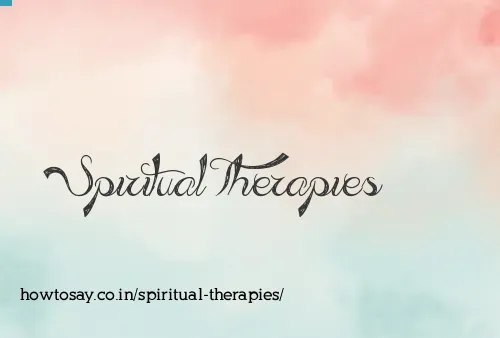 Spiritual Therapies
