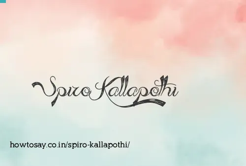 Spiro Kallapothi