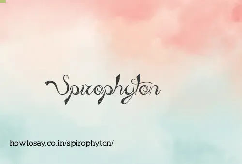 Spirophyton
