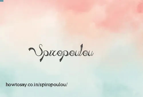 Spiropoulou