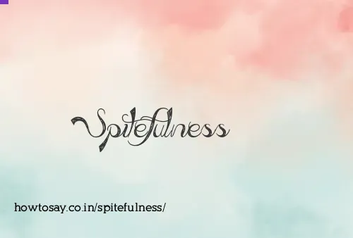 Spitefulness