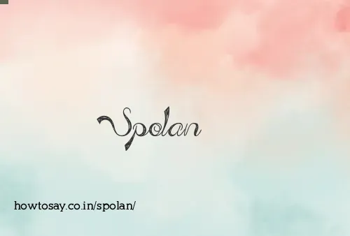 Spolan