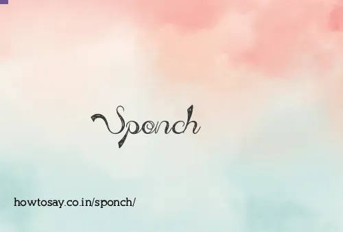 Sponch