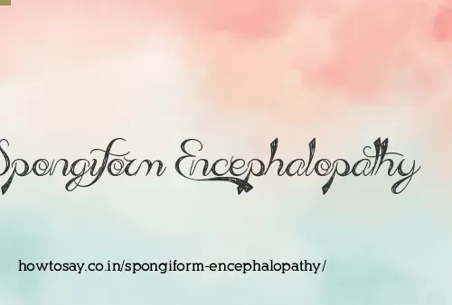 Spongiform Encephalopathy