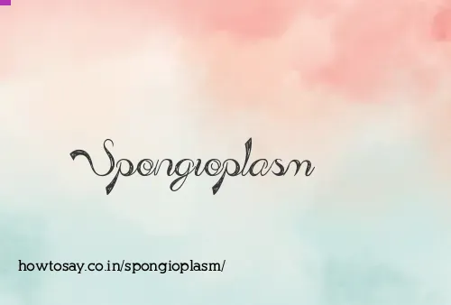 Spongioplasm