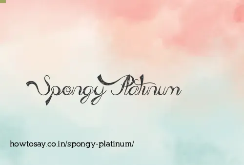 Spongy Platinum