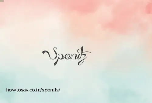 Sponitz