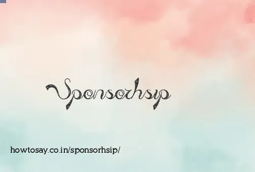 Sponsorhsip