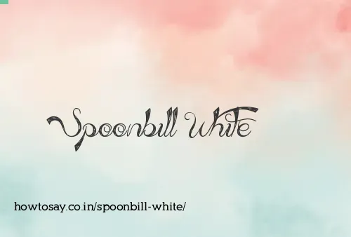 Spoonbill White